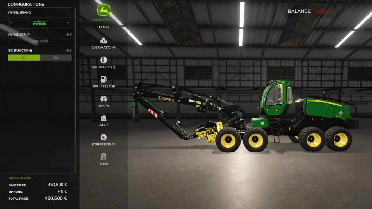 John Deere 1270G FS25