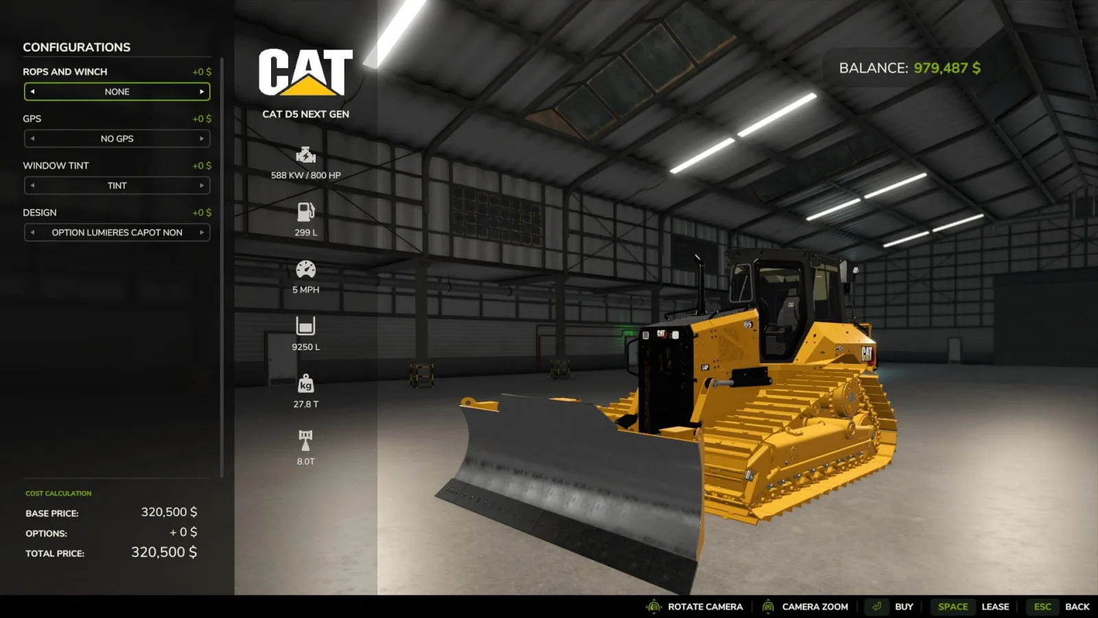 Caterpillar D5 Next Gen Dozer