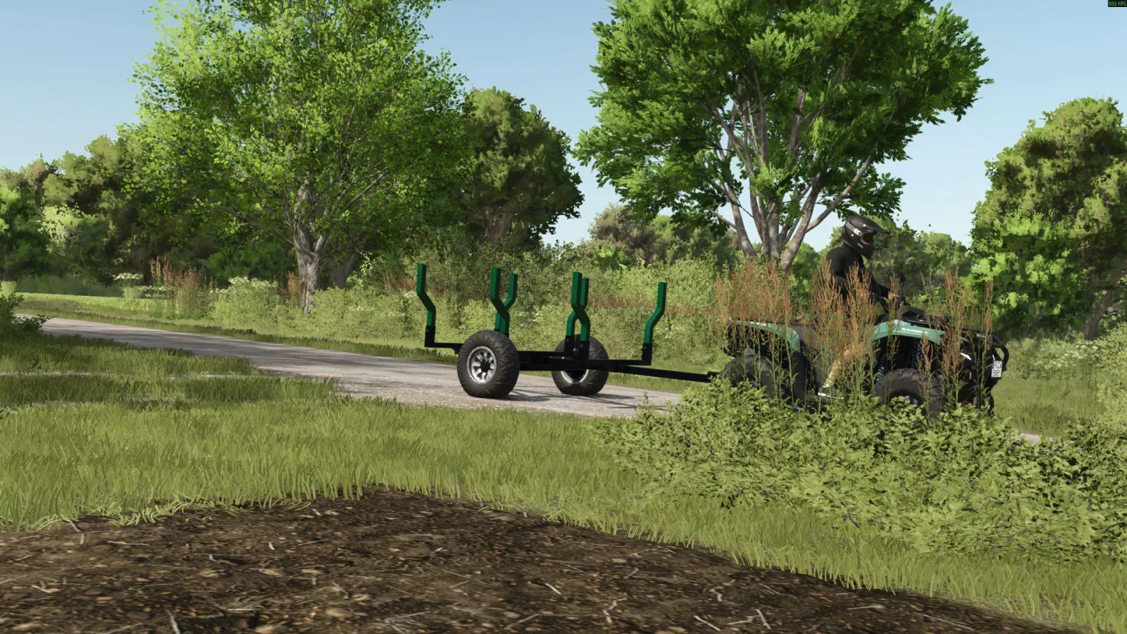 Forest trailer for ATV quad FS25