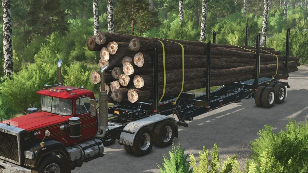 Pitts Log Trailer Pack FS25