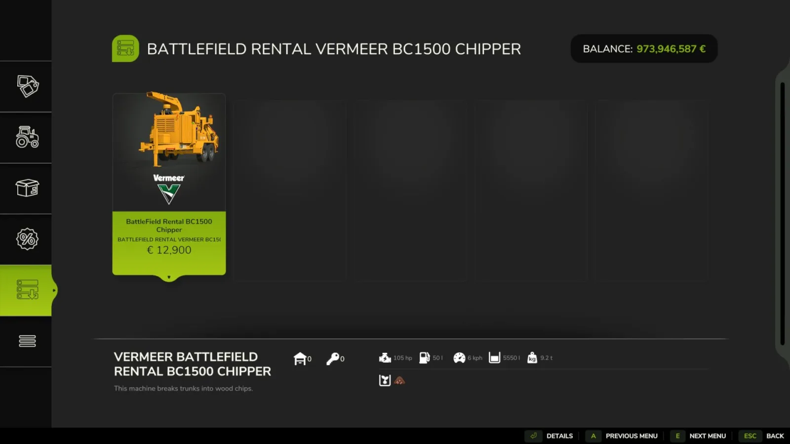 Vermeer CR1500 "Battlefield Rental" FS25