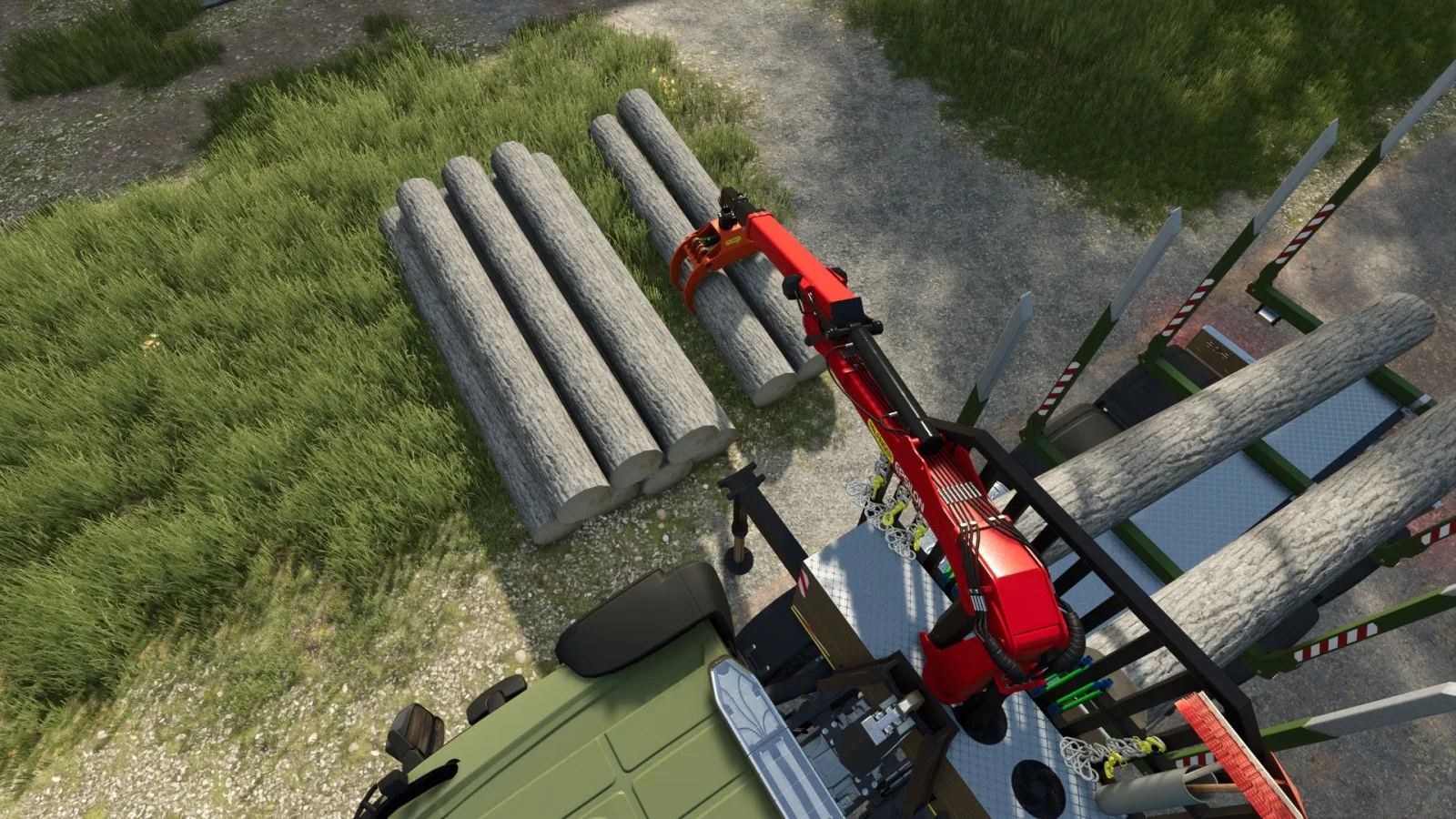 HKL Forestry platform with cran FS25