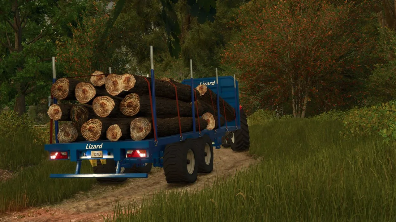 Lizard 28FT Timber Trailer FS25