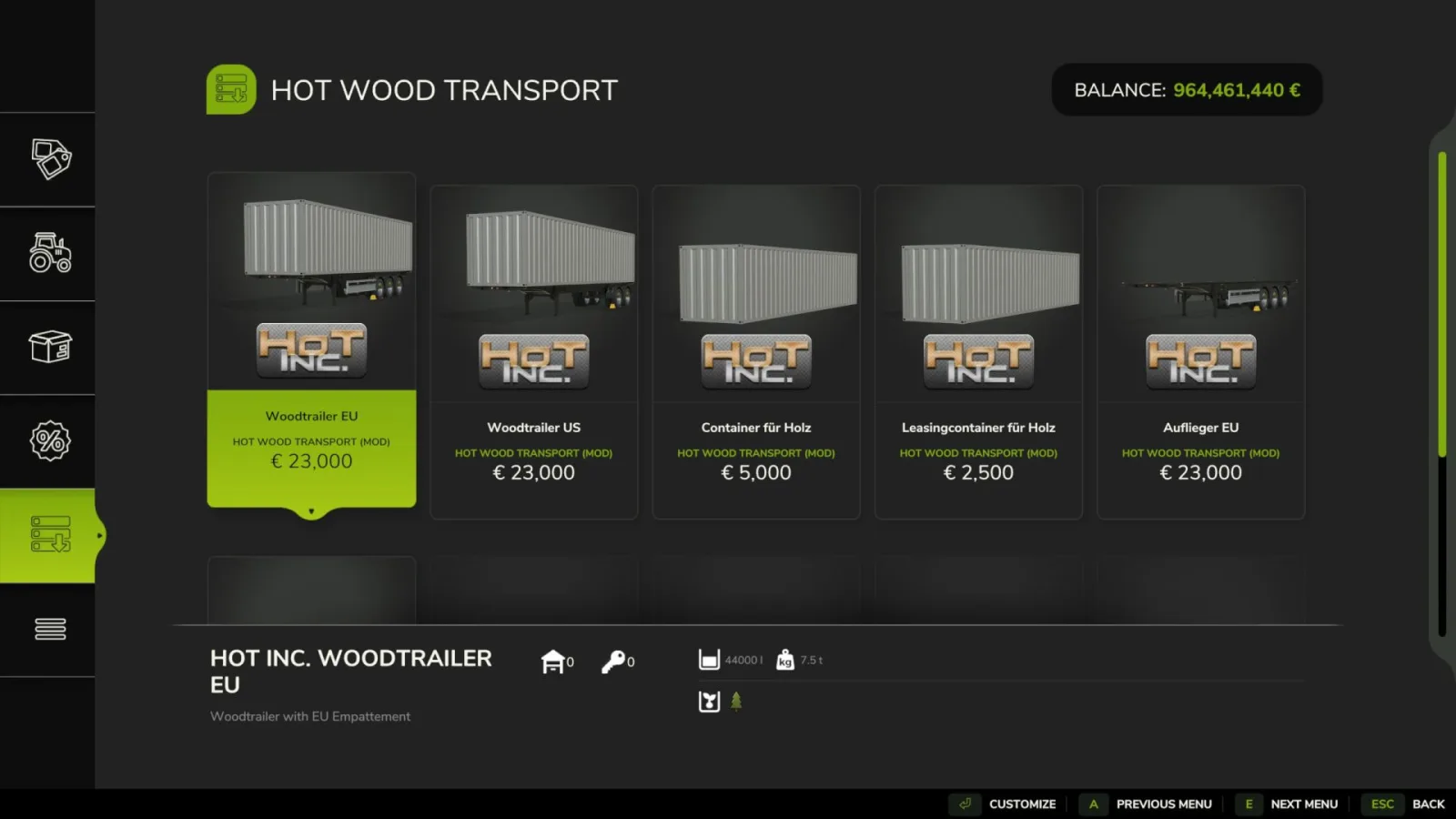 HoT Wood Transport FS25