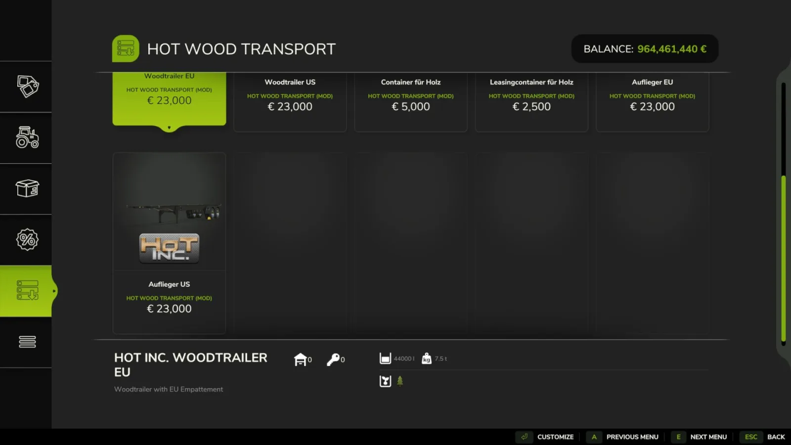 HoT Wood Transport FS25
