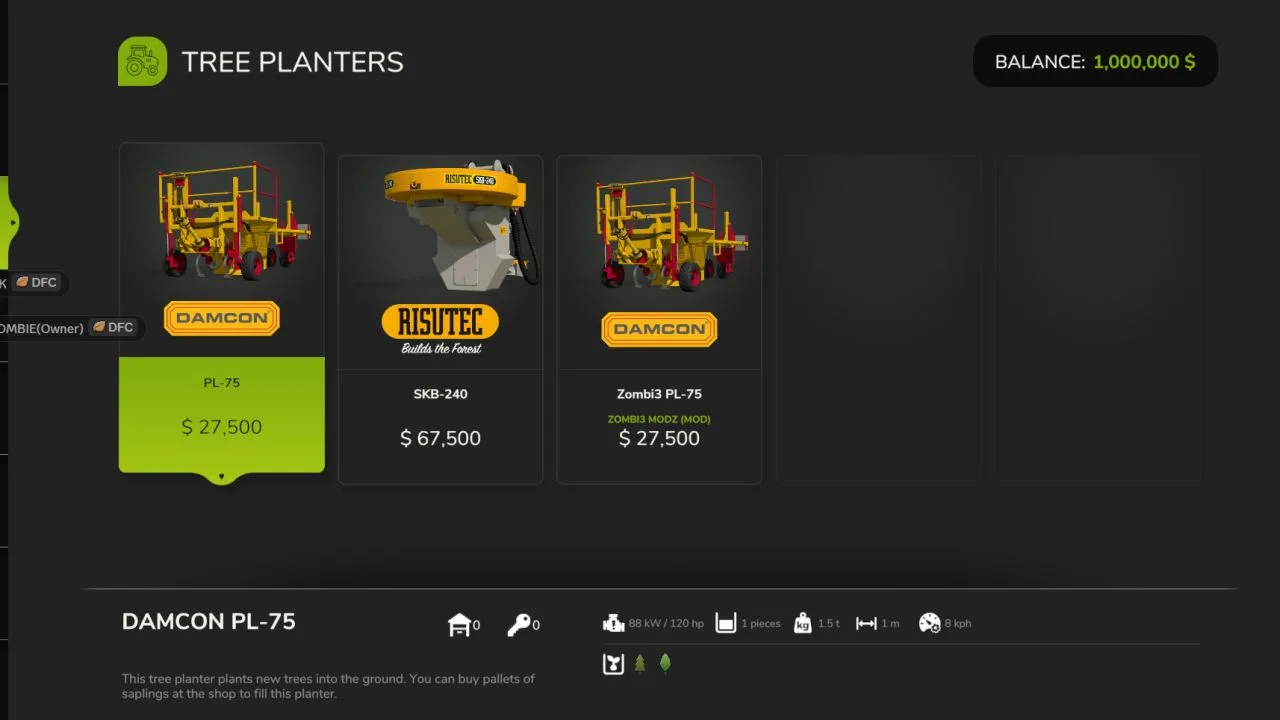 Faster Tree Planter FS25