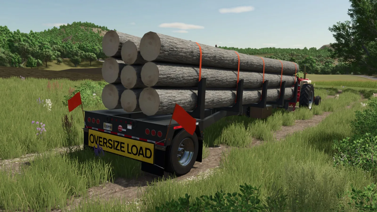 GLOBE Pole logging trailer FS25