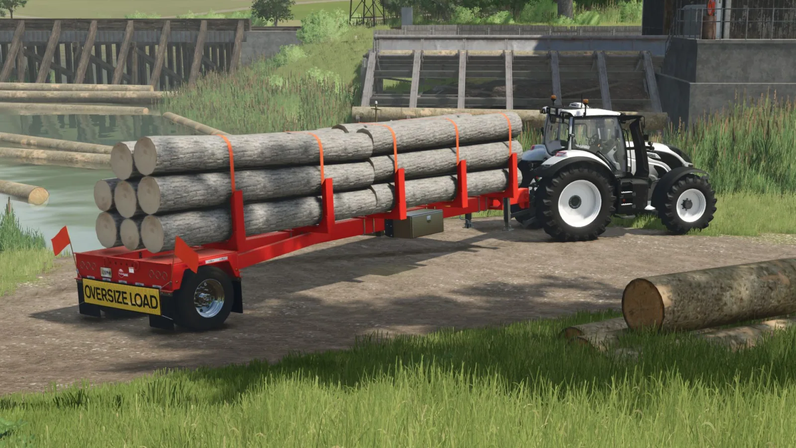 GLOBE Pole logging trailer FS25