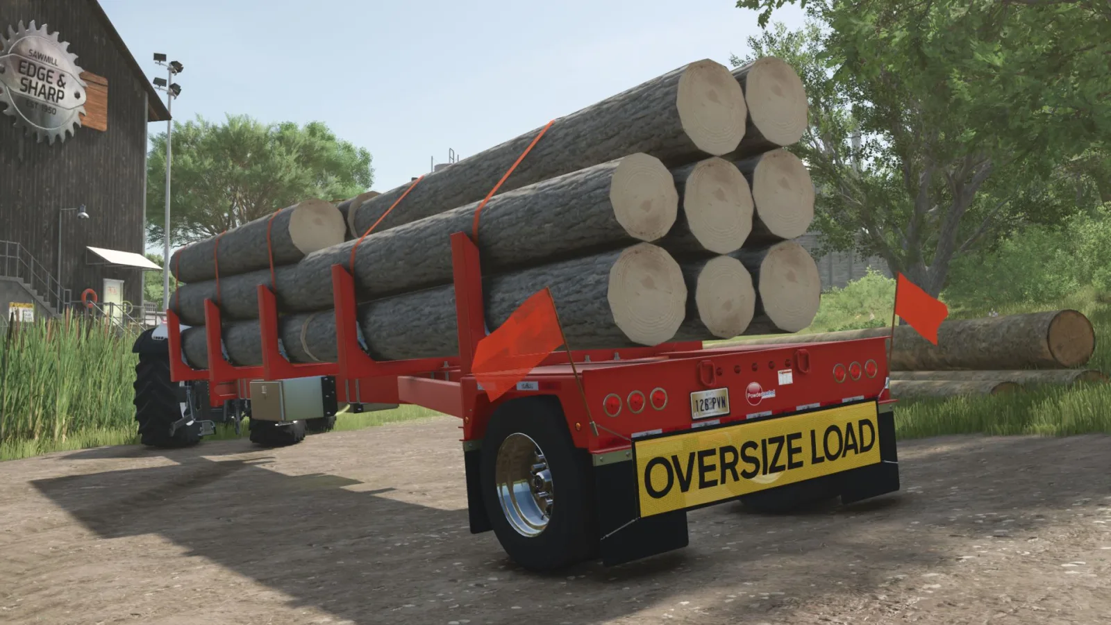 GLOBE Pole logging trailer FS25