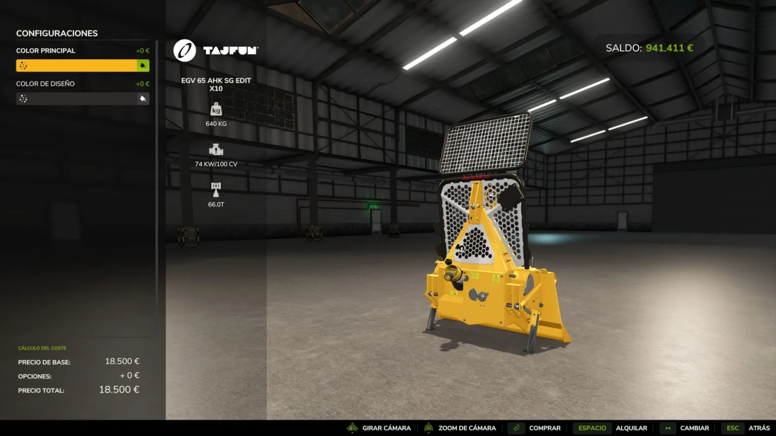 Tajfun EGV65AHKSG Edit FS25