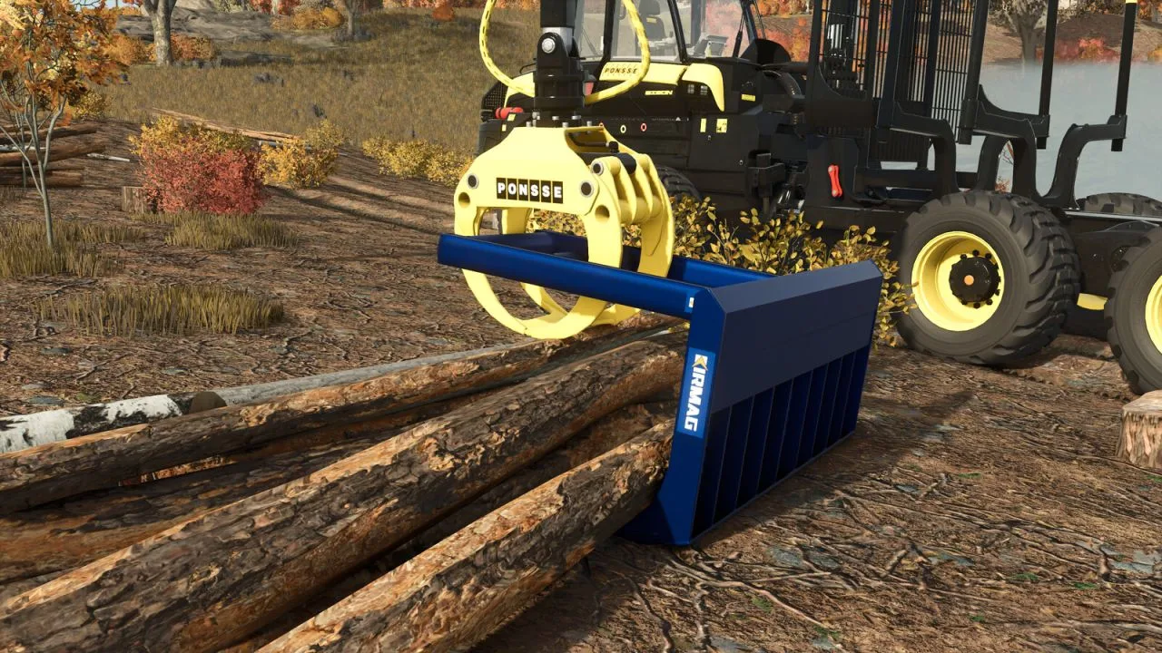 Kirmag Tree Waste Rake FS25