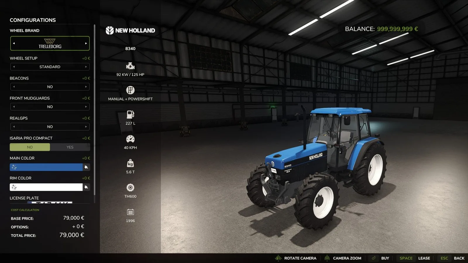New Holland 8340 Edit FS25