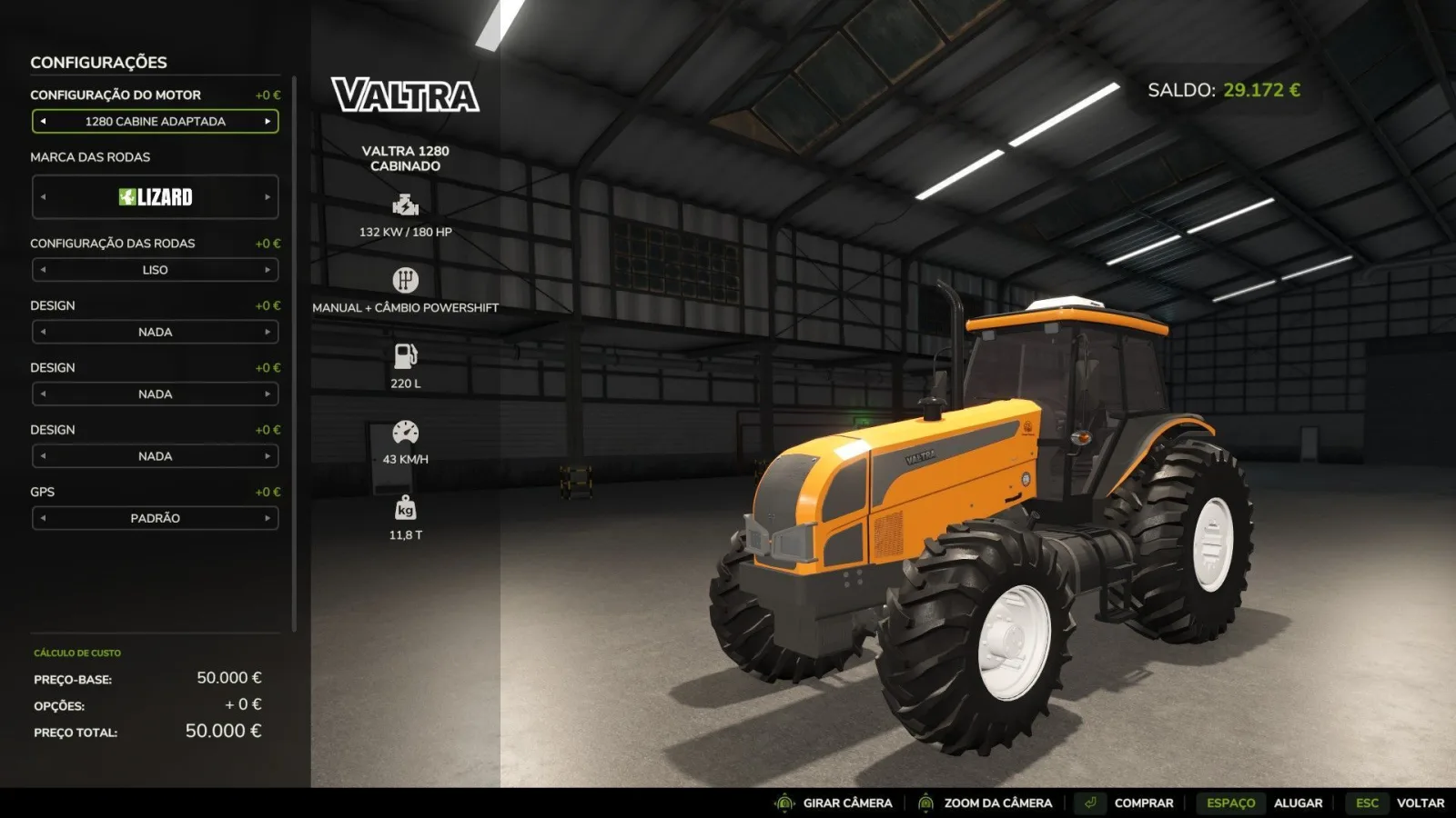 Valtra 1280 2010 FS25