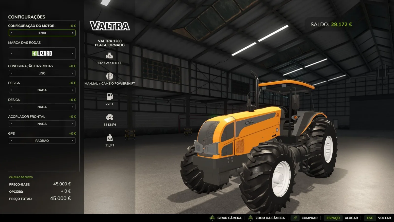Valtra 1280 2010 FS25