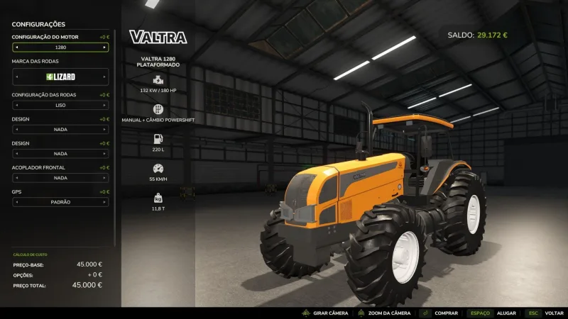 Valtra 1280 2010 FS25