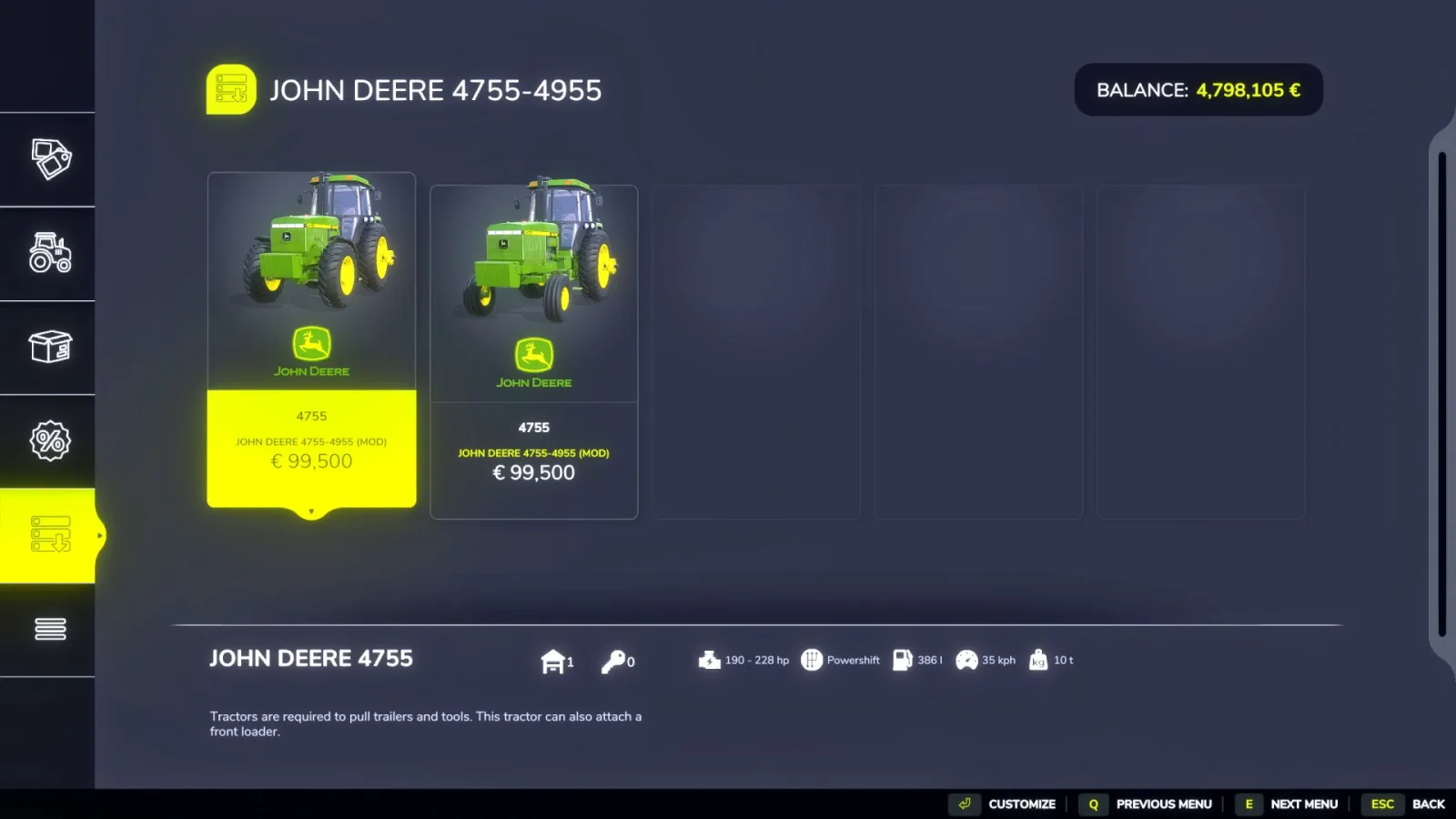 John Deere 4755-4955 Reworked FS25