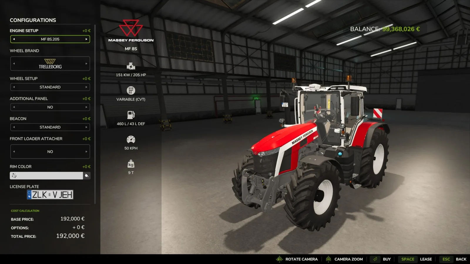 Massey Ferguson 8S FS25