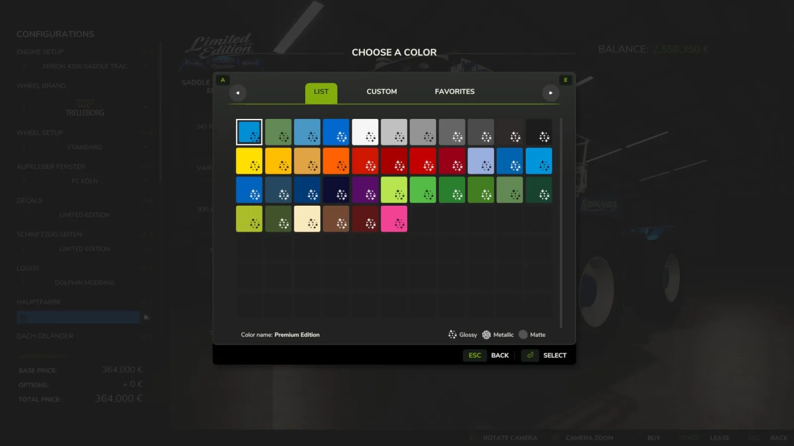 Claas SADDLE TRAC Pack Limited Edition FS25