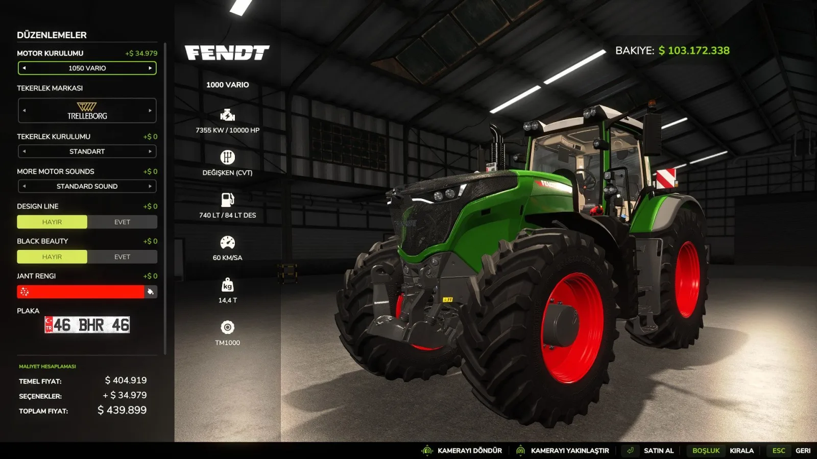 Fendt 1000 Vario Ultimate Performance Edition FS25