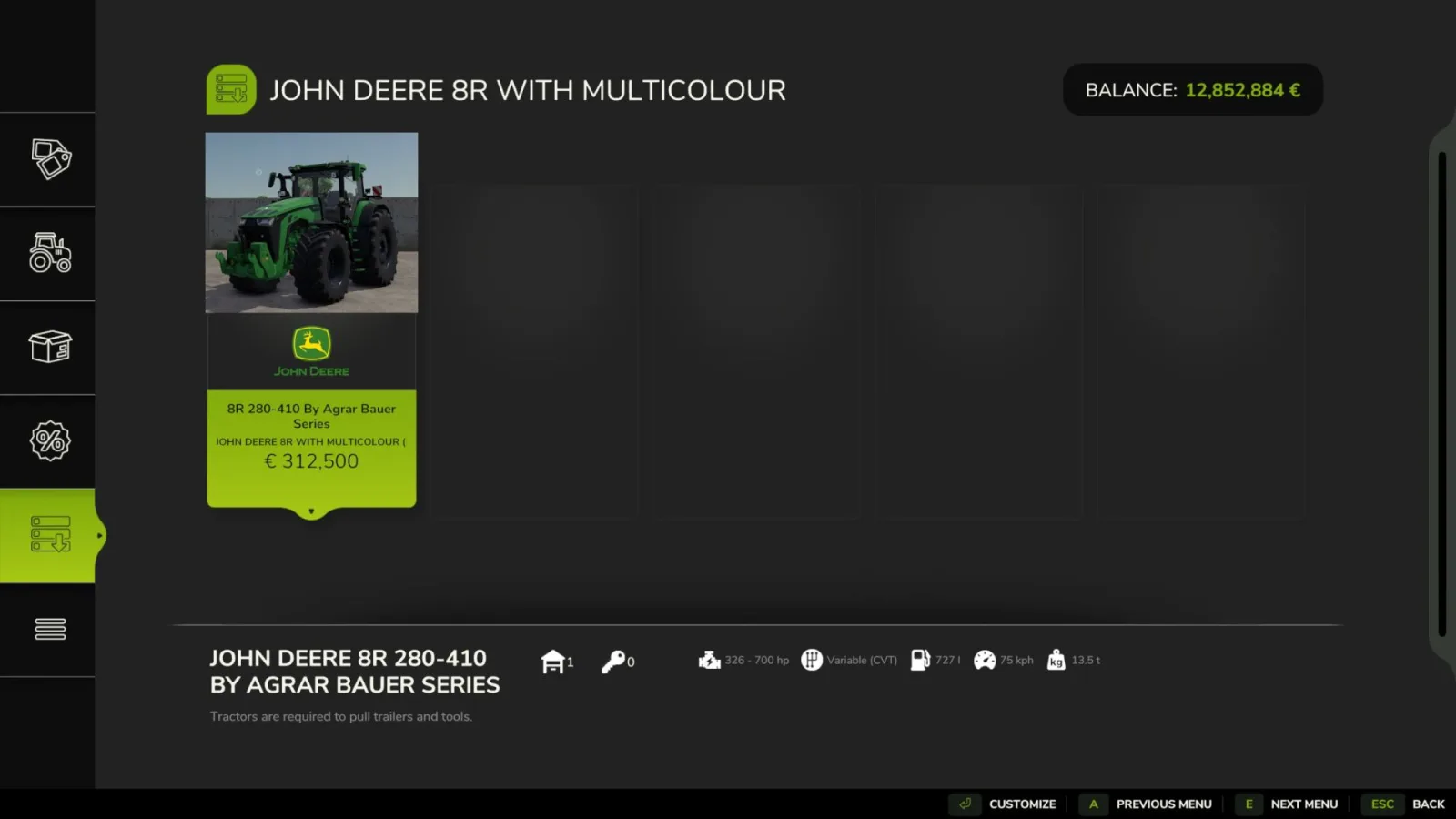 John Deere 8R Edit FS25