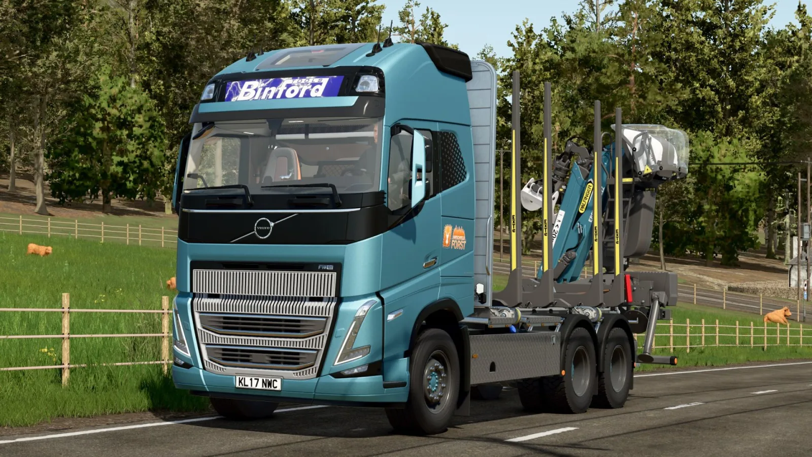 Forestry truck with loading crane FS25