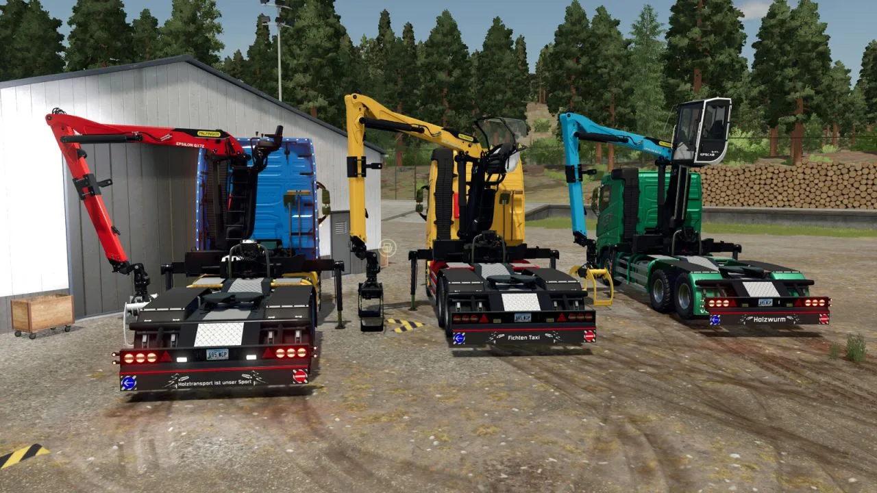 Volvo FH 16 Forestry Z-Crane Semi Pack FS25