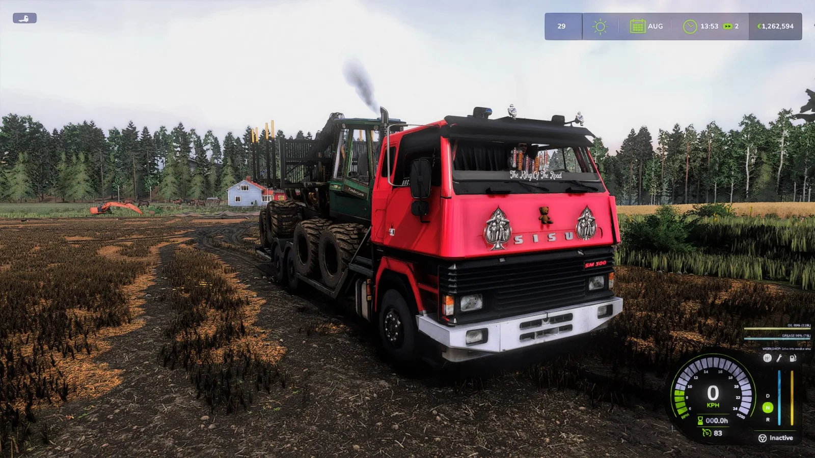 Sisu SM Forest Machine Transport FS25