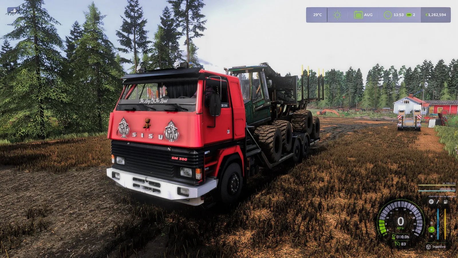 Sisu SM Forest Machine Transport FS25