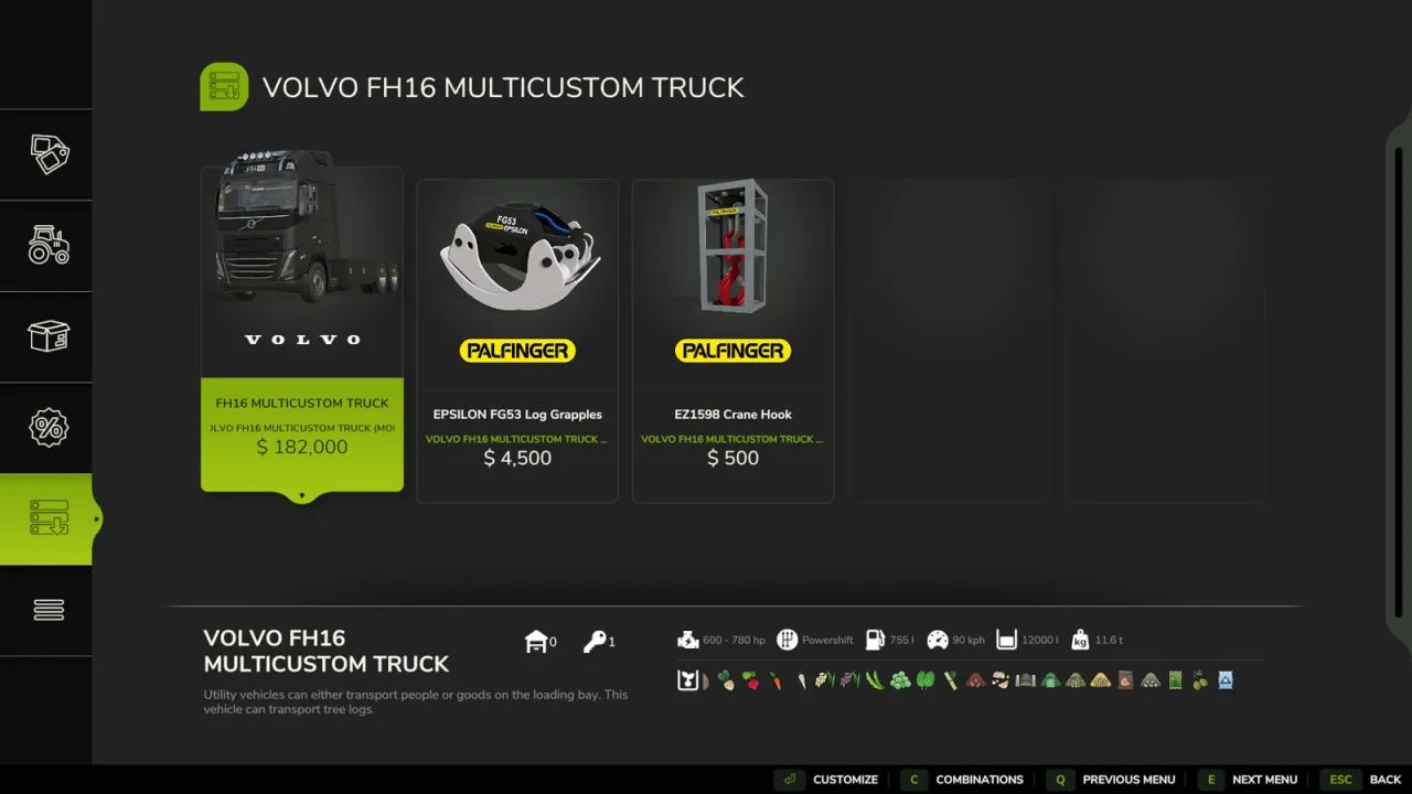 VOLVO FH16 MULTICUSTOM TRUCK FS25
