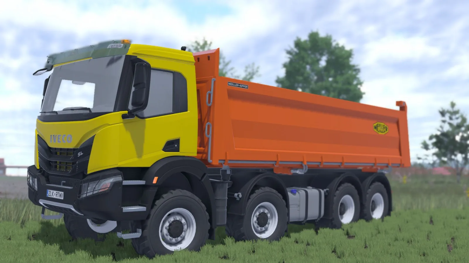 Iveco X-Way 8X8 Meiller Kipper FS25