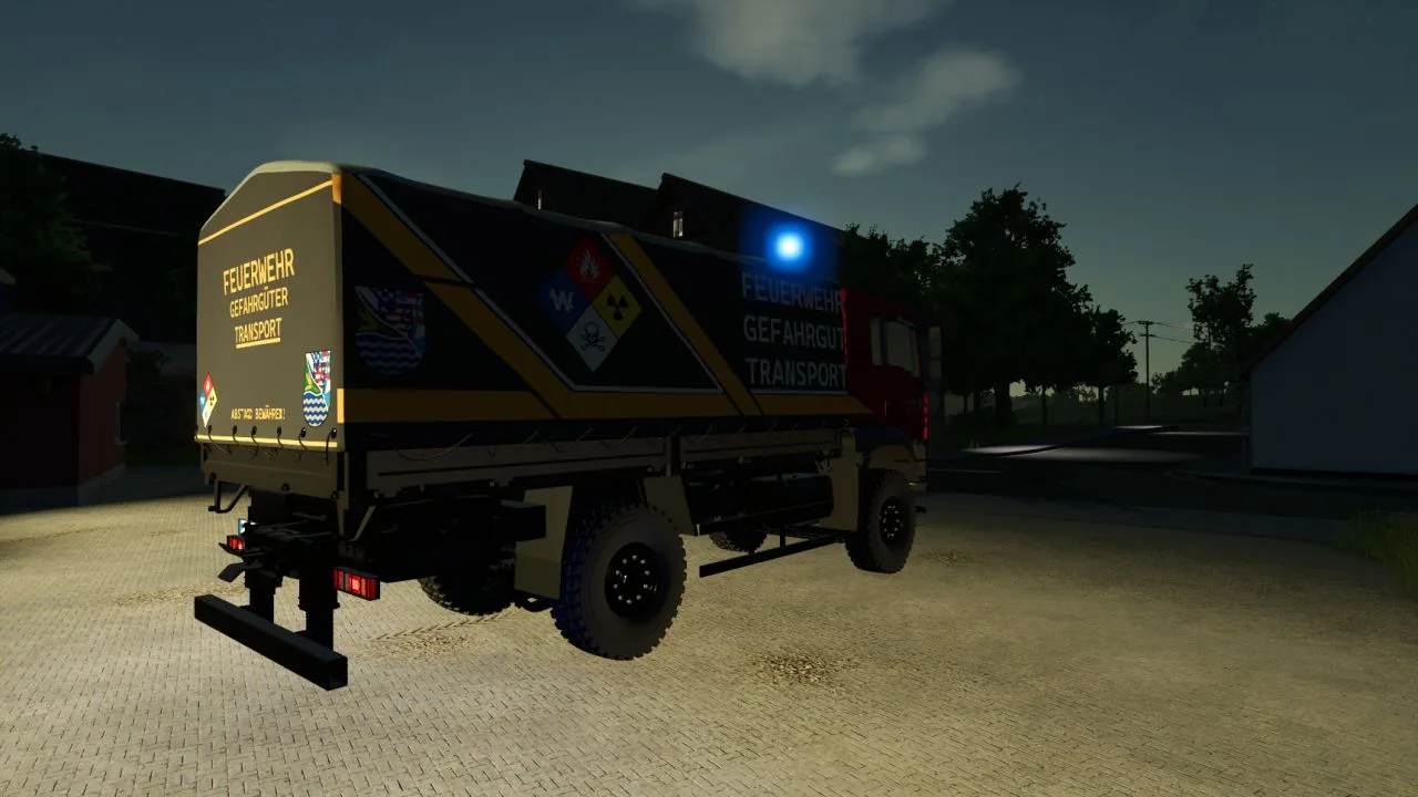 MAN TGA V2 dangerous goods transport FS25