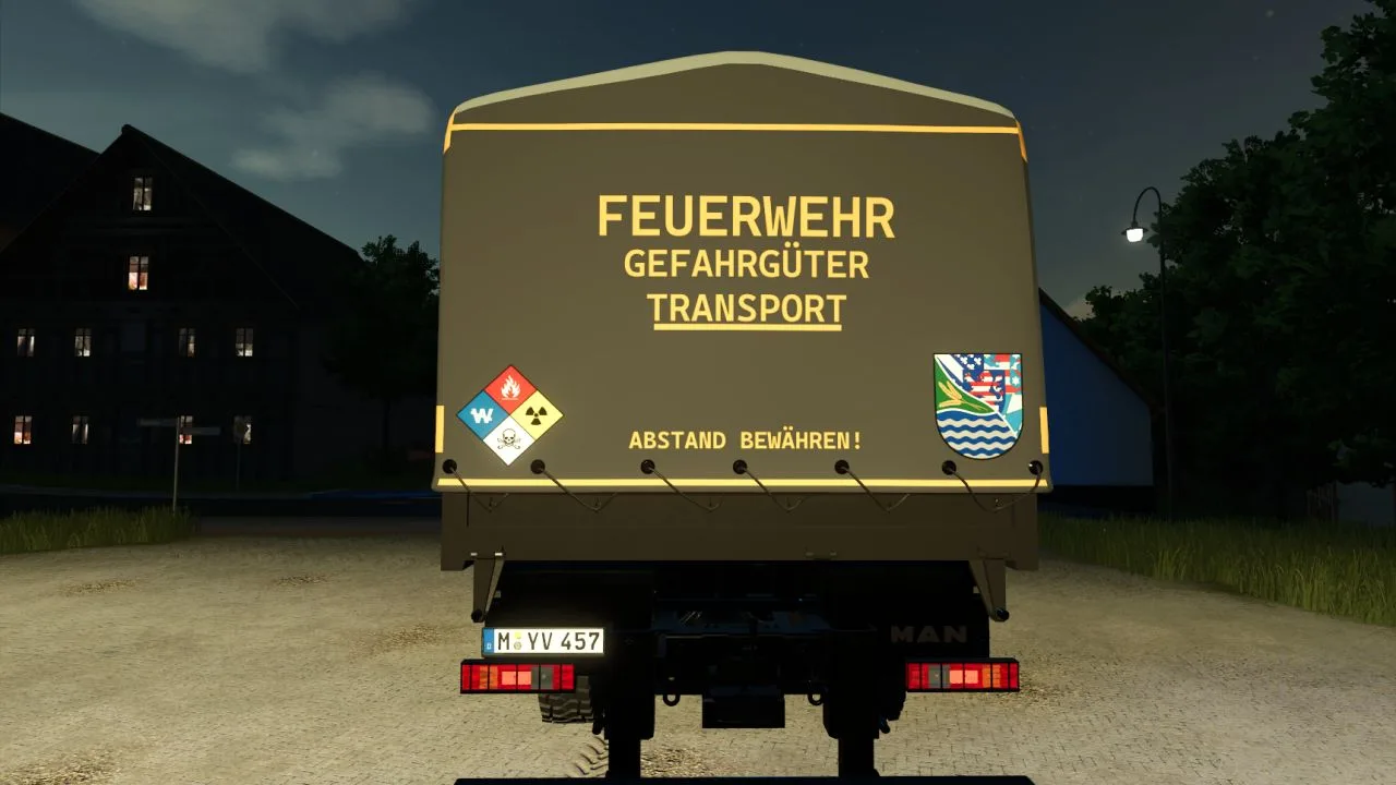 MAN TGA V2 dangerous goods transport FS25
