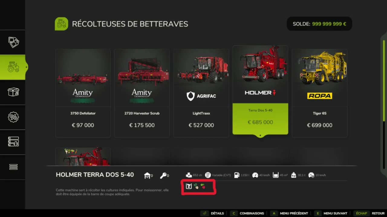 Holmer Terra Dos T540 Multifruit FS25