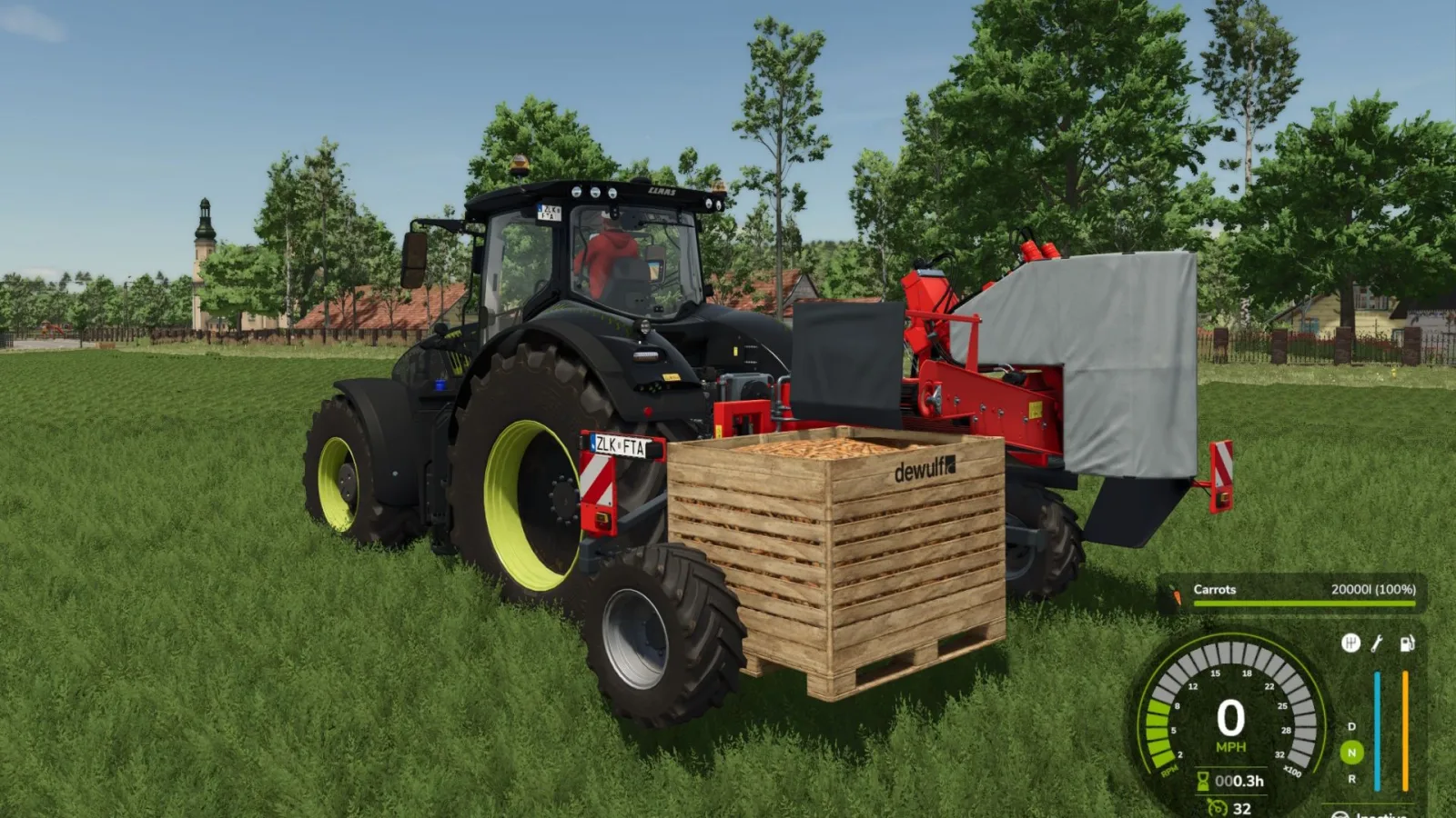 Dewulf P3PLProfi with configurable pallet capacity FS25