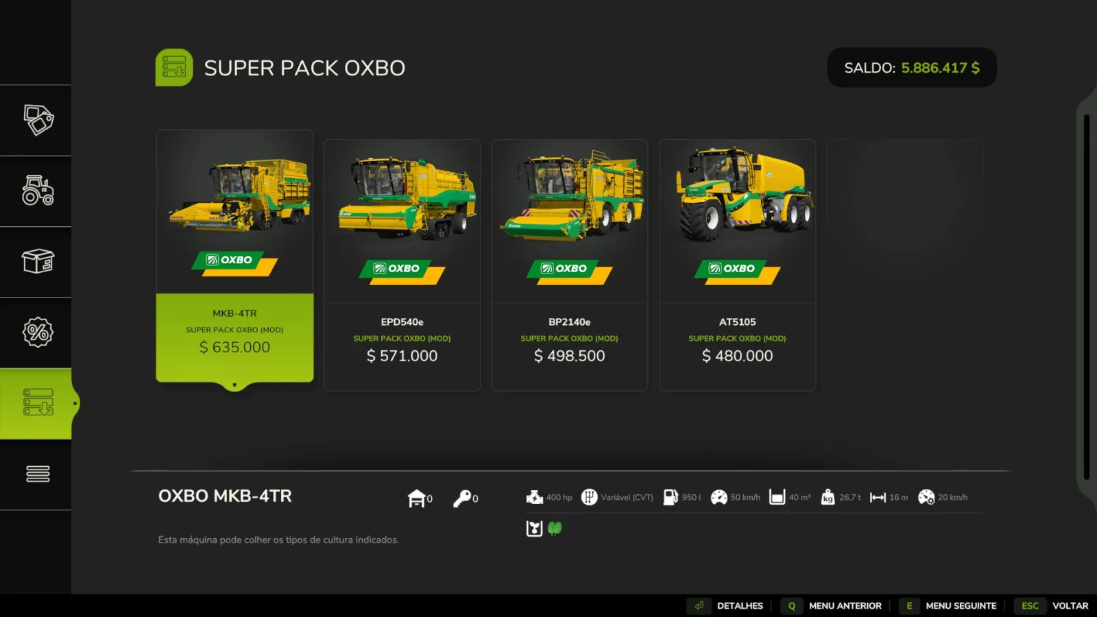 Oxbo Pack Edit FS25