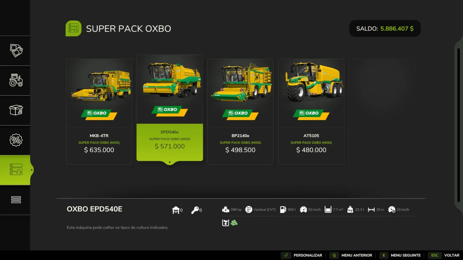 Oxbo Pack Edit FS25