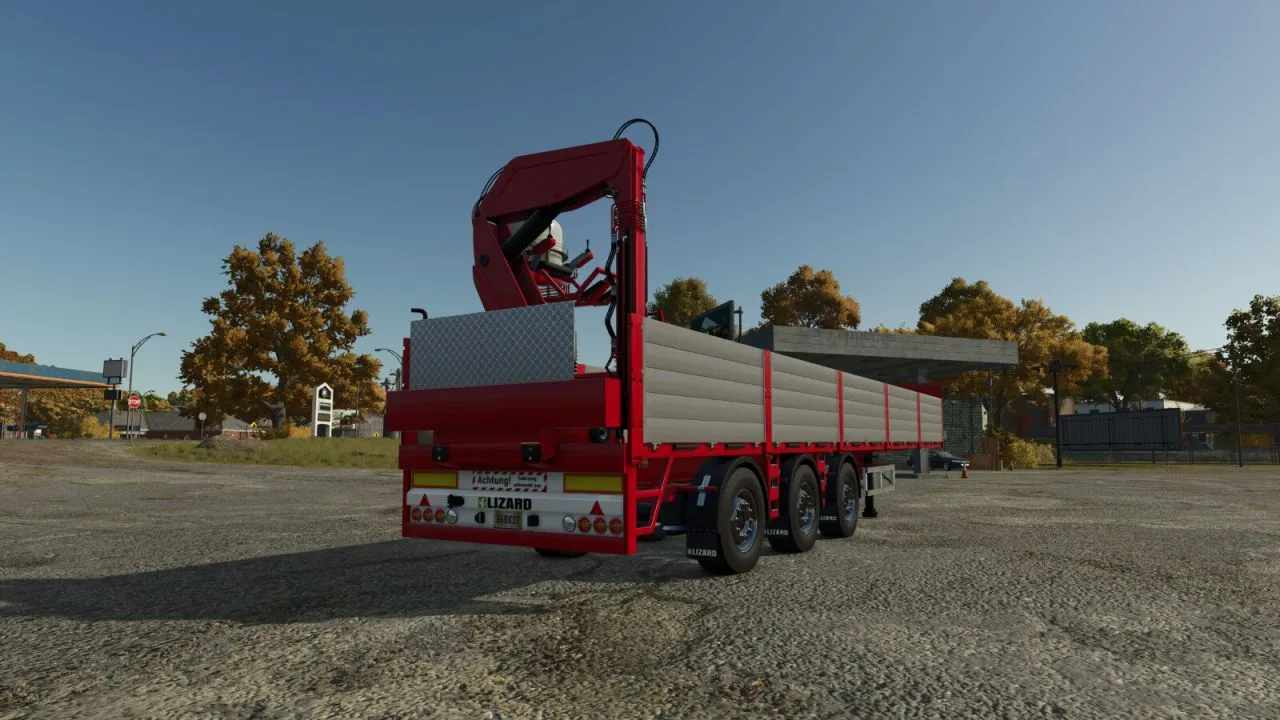 Platform Trailer With Crane FS25