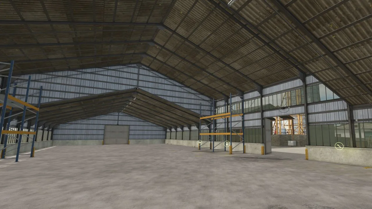 Garage With Workshop And Shelving System FS25