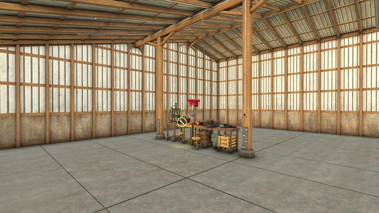 Old Garage With Workshop FS25