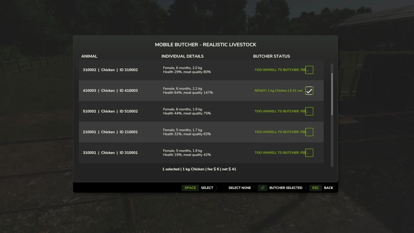 Mobile Butcher – Realistic Livestock Version V1.1.0.6