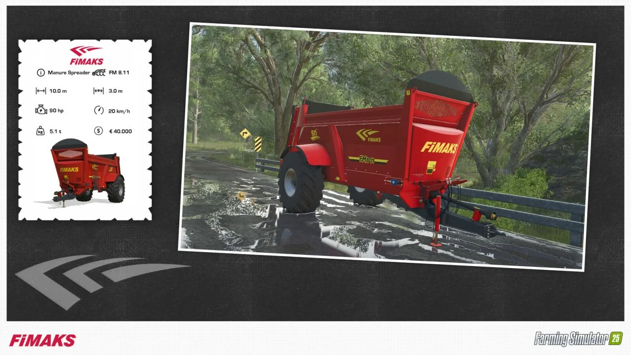 Fimaks FM 8.11 Manure Spreader FS25