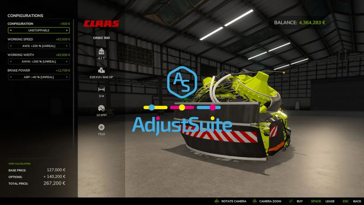 Adjust Suite FS25