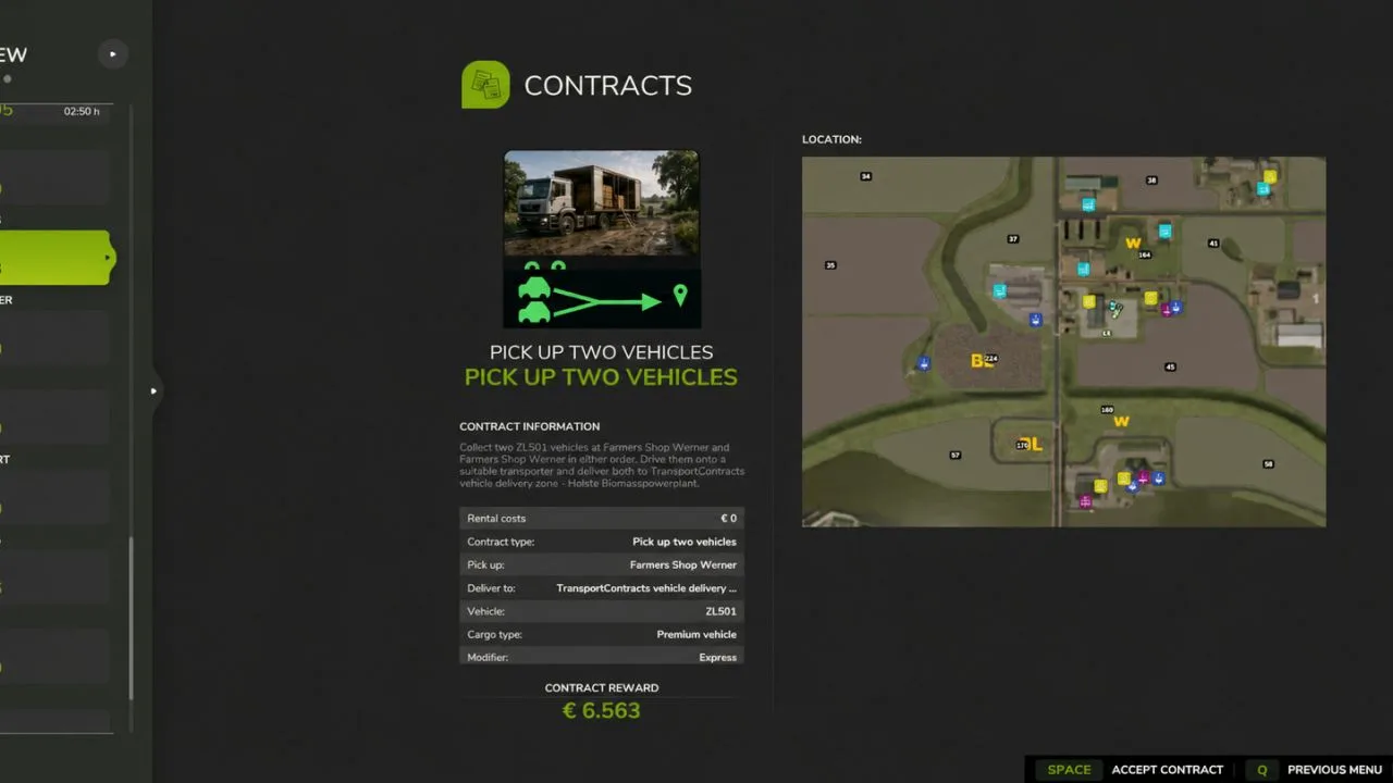 NPC transport and service contracts FS25