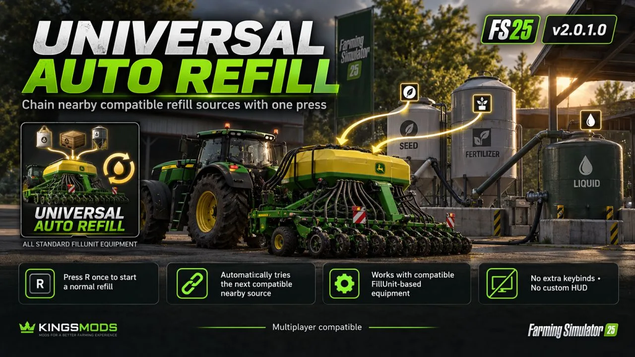 Universal Seeder Auto Refill FS25