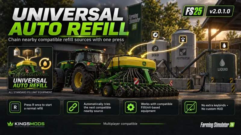 Universal Seeder Auto Refill FS25