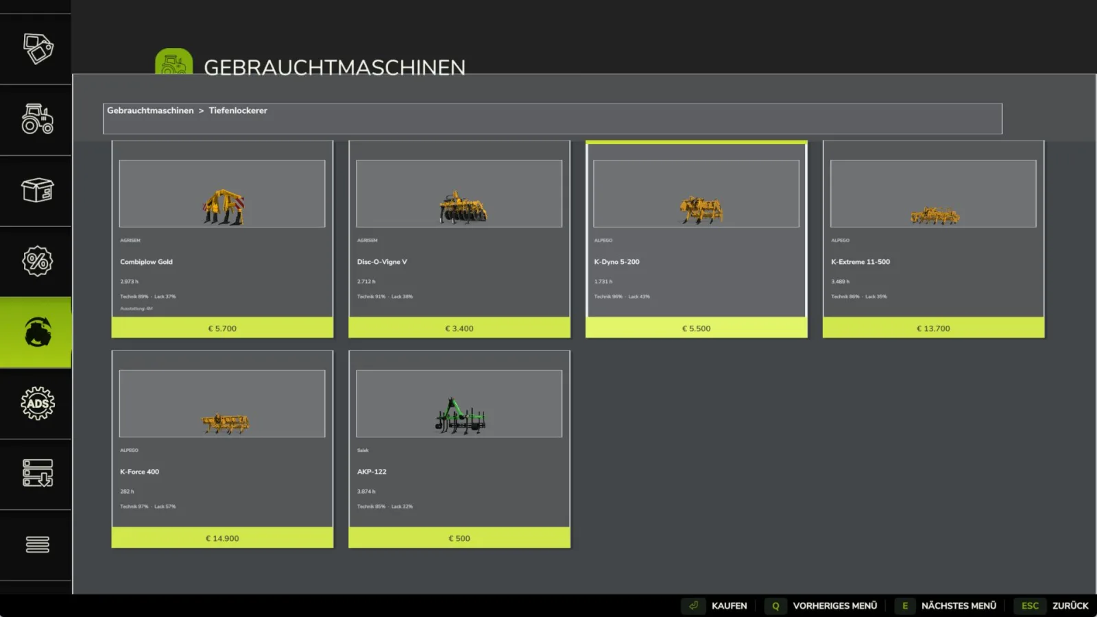 Realistic Used Machinery Market FS25