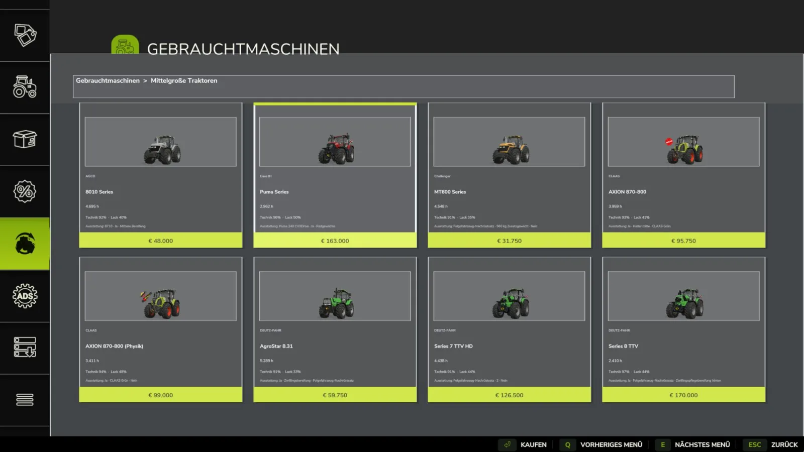 Realistic Used Machinery Market FS25