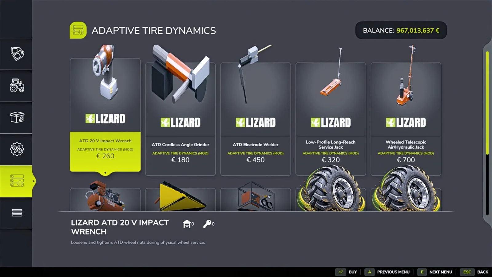 Adaptive Tire Dynamics FS25