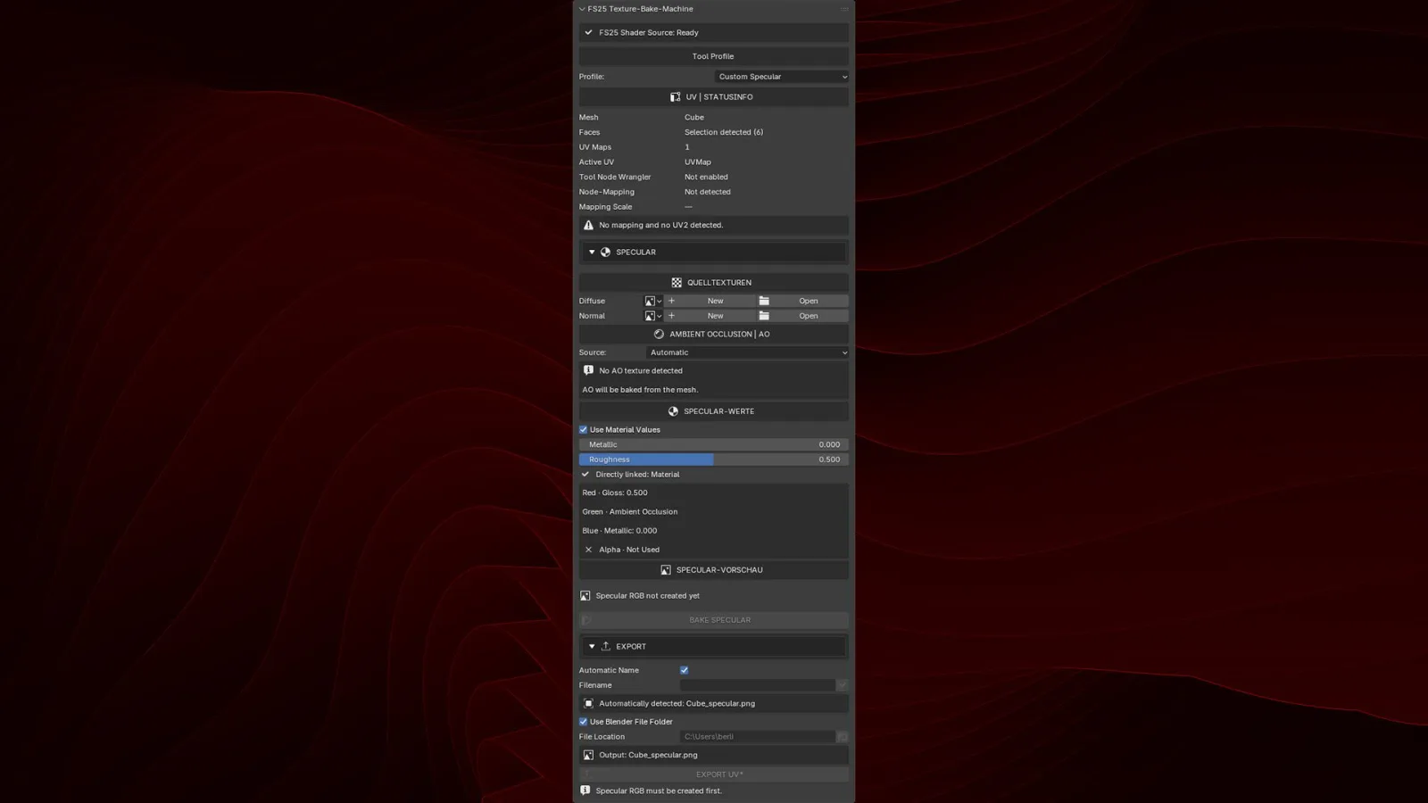 [Blender Add-on]  Texture-Bake-Machine FS25 - screenshot 2