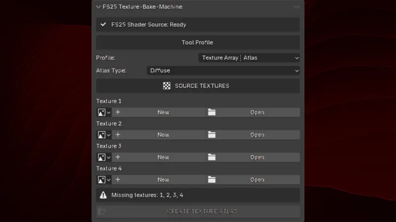 [Blender Add-on]  Texture-Bake-Machine FS25